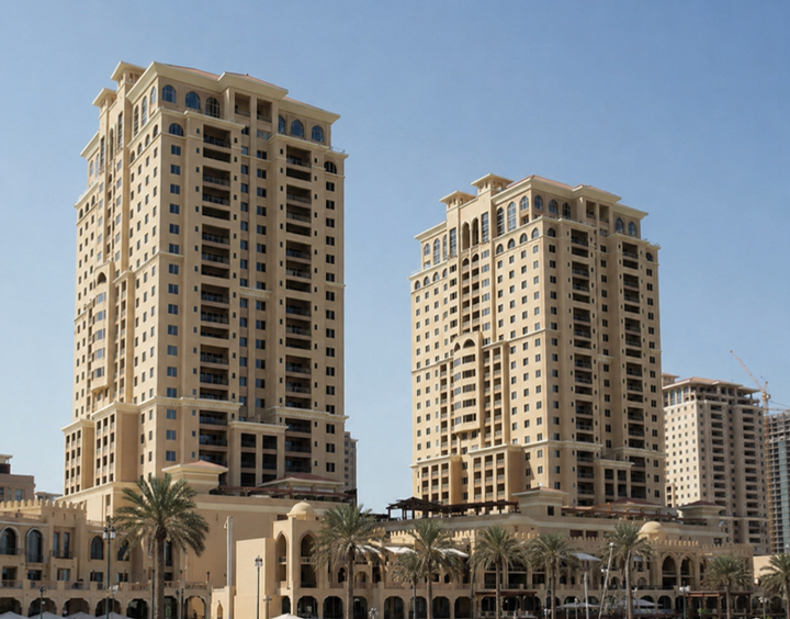 Porto Arabia Towers 15A and 15B at The Pearl, Qatar — Yehya Group project experience